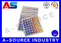 Impresión olográfica de la etiqueta engomada, etiquetas engomadas olográficas de encargo para la caja química