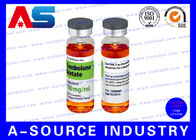 Diseño médico de la etiqueta de los laboratorios de Pharma del frasco de Enanthate 250 de la testosterona de las etiquetas de la prenda impermeable ePeptidee del plástico