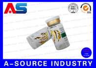 Impresión modificada para requisitos particulares de la hoja de 10ml Vial Labels Gold para el empaquetado estéril de las botellas de la inyección