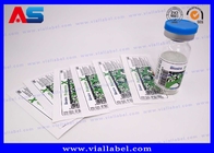 CMYK White Pearl Film 10ml Vial Label para botellas de inyección