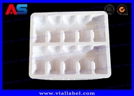 2ml bandeja plástica de la ampolla de 10 frascos, blanco plástico de las bandejas del frasco de la medicación