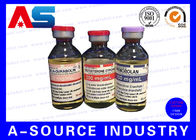 La impresión farmacéutica de la etiqueta del producto de las etiquetas de la botella de cristal crea SGS para requisitos particulares, ISO 9001
