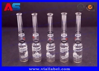 Ampolla de vidrio farmacéutica de testosterona de 1 ml con impresión personalizada transparente