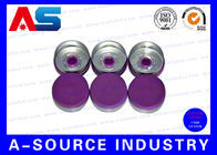 Tirón farmacéutico de la botella 10ml del casquillo del top del tirón de la púrpura 20m m de la aprobación del ISO de los casquillos del frasco