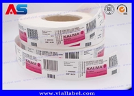 El vidrio farmacéutico adhesivo Vial Labels, botella plástica 15ml etiqueta la impresión de encargo