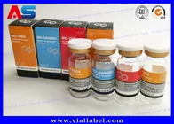 Etiquetas Impresión de vial de 10 ml Cajas para productos farmacéuticos aceite de CBD aceites esenciales E-líquido