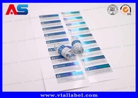 Holografía Impresión de etiquetas de botellas pequeñas de 3 ml / 2 ml con diseño farmacéutico personalizado
