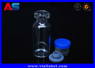 Frascos de vidrio de botellas pequeñas de 5 ml con tapón de goma y tapa de plástico de aluminio 13 #