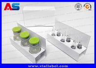 Cajas y partes movibles farmacéuticos del papel de Hcg de los cartones para 1ml la caja de embalaje blanca del frasco de la ampolla 2ml