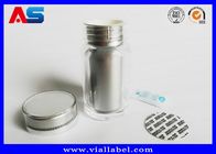 60 Comprimidos Farmacia Vial de píldoras pequeñas Certificado SGS Con tapas de plástico a prueba de niños Botellas de píldoras de farmacia