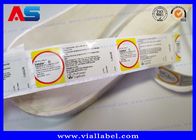 El almacenamiento ULTRAVIOLETA del frasco del punto etiqueta las etiquetas engomadas para la impresión de pantalla de seda de los ePeptidees