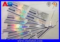 10ml olográfico Vial Labels Injectable Peptide Prescription Vial Label Printing 4C a todo color