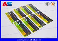 Etiquetas de vial de vidrio Laboratorio Etiquetas de vial de 10 ml A4 Laser Pharma Adhesivo de vinilo con efecto holográfico