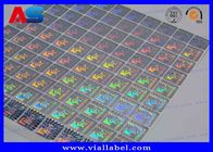 Etiquetas engomadas olográficas evidentes del número de serie 3D del QR Code del pisón