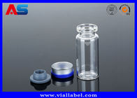 El tirón azul de la máquina del lacre del casquillo del frasco de las tapas de los sellos para las botellas de cristal ePeptidees aduana de 15 milímetros colorea el logotipo