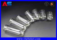 La inyección farmacéutica engrasa los frascos de cristal del laboratorio transparente con el casquillo 10mL 300pcs/porción