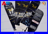 El frasco del almacenamiento 10ml de la medicina encajona la impresión por láser del holograma de la cartulina de la testosterona con la etiqueta adhesiva