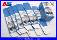 Caja de papel plegable impermeable para inyección Vial de vidrio 10 ml Cajas de embalaje farmacéutico con logotipo personalizado
