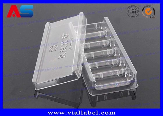 Tray Packaging Medication Blister Packs transparente claro para los frascos de cristal, graba palabras ampolla