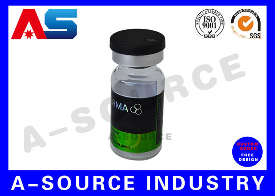 Etiquetas Adhesivas Transparentes para Impresión de Etiquetas para Cajas con Logo Personalizado para Empaques de Viales y Botellas de Farmacia