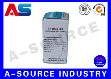Cartón de papel de farmacia 10 ml Envases de frascos Etiquetas de vinilo personalizadas para frascos de laboratorio 10 ml Etiquetas de botellas