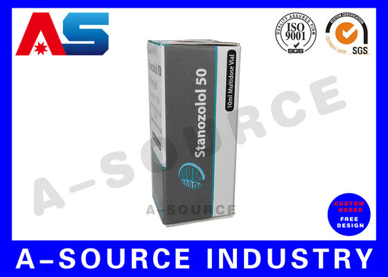 Caja de almacenamiento de viales holográficos personalizados, impresión de cajas y embalajes para viales de 10 ml / cajas de embalaje pequeñas