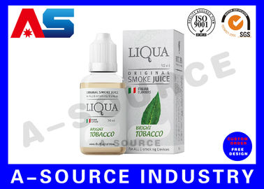 Cajas líquidas de encargo de plata brillantes del holograma E para las botellas del dropper del jugo de 20ml e