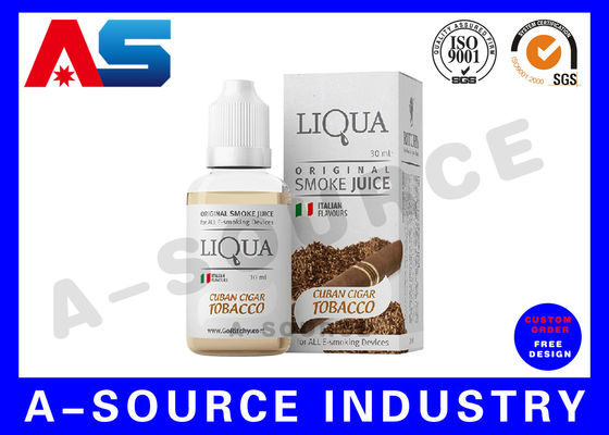 El líquido electrónico del jugo e del cigarrillo encajona el holograma de encargo que imprime 30/50ml