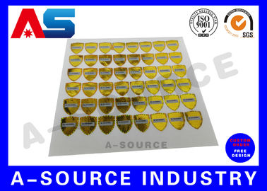 Adhesivo holográfico 3D PET Adhesivos holográficos personalizados / Adhesivos decal personalizados con código de rascado