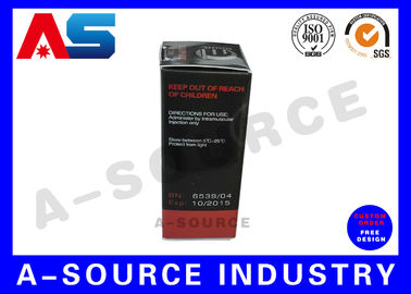 Bodybuilding / Test Enanthate Cajas de embalaje personalizadas Impresión con diseño libre etiquetas de botellas de 10 ml