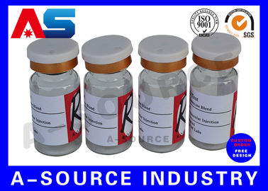 Etiqueta de etiqueta de la botella del acetato de crecimiento muscular Impresión de viales inyectables de 10 ml Etiquetas de aceite esencial de diseño personalizado