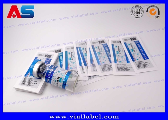 Impresión holográfica de péptidos etiquetas de vial de 10 ml diseño personalizado pegatinas de botella personalizadas