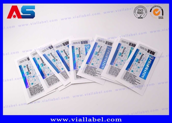 Impresión holográfica de péptidos etiquetas de vial de 10 ml diseño personalizado pegatinas de botella personalizadas