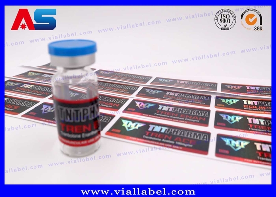 Etiquetas personalizadas de botellas de vidrio Laminado brillante para medicamentos Envases de etiquetas de frascos HCG