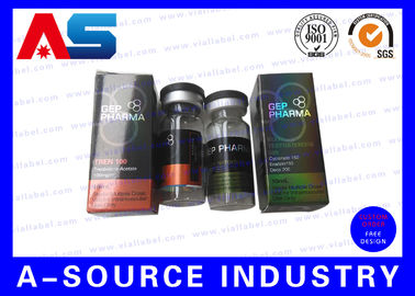 Vidrio plegable metálico olográfico 10ml Vial Steriod Boxes Packaging del laser