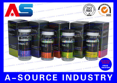 Envases de cartón 10 ml Envases de medicamento de papel Para el aceite de péptido oral Envases farmacéuticos Envases de embalaje impresos