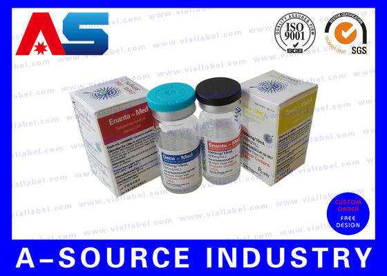 Cajas de vial de 10 ml para almacenamiento, Impresión regular para vial de péptidos.