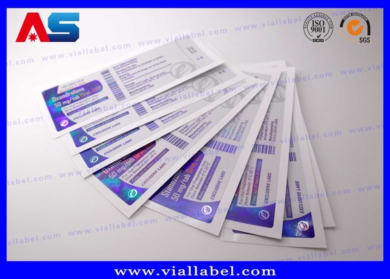 CMYK etiquetas de vial de péptidos para medicamentos botellas de vidrio pegatinas de impresión fábrica impermeable adhesivo fuerte