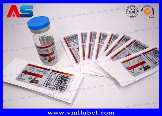CMYK etiquetas de vial de péptidos para medicamentos botellas de vidrio pegatinas de impresión fábrica impermeable adhesivo fuerte
