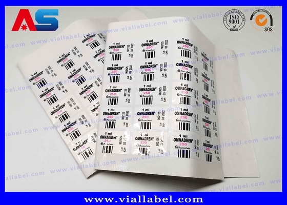 Botellas de péptidos Impresión de etiquetas farmacéuticas Melanotan 2 4C para vial inyectable de 2 ml