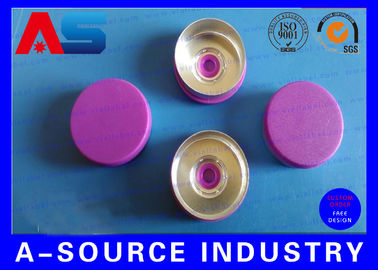 Color purpúreo claro tirón de 20 milímetros del casquillo con el material plástico de aluminio ISO 9001