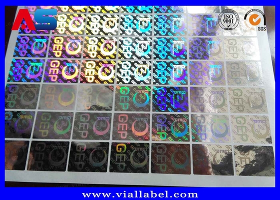 Holograma olográfico adhesivo transparente de las etiquetas engomadas 3d de la seguridad impreso