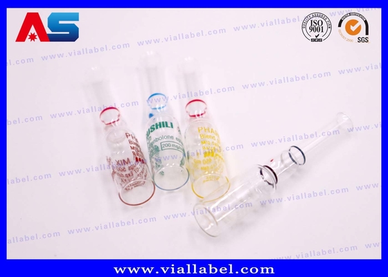 Alta estabilidad farmacéutica de la droga de las ampollas de cristal de la resistencia química alta
