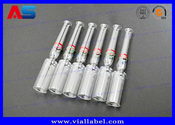 Ampollas de cristal farmacéuticas 1ml 2ml 3ml 4ml 5ml 10ml drogas seguras del almacenamiento de las pequeñas