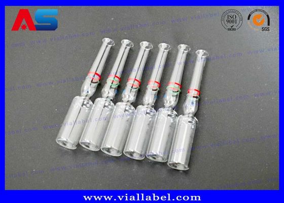 Ampollas de cristal farmacéuticas 1ml 2ml 3ml 4ml 5ml 10ml drogas seguras del almacenamiento de las pequeñas