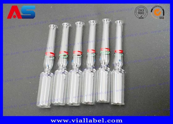 Ampollas de cristal farmacéuticas 1ml 2ml 3ml 4ml 5ml 10ml drogas seguras del almacenamiento de las pequeñas