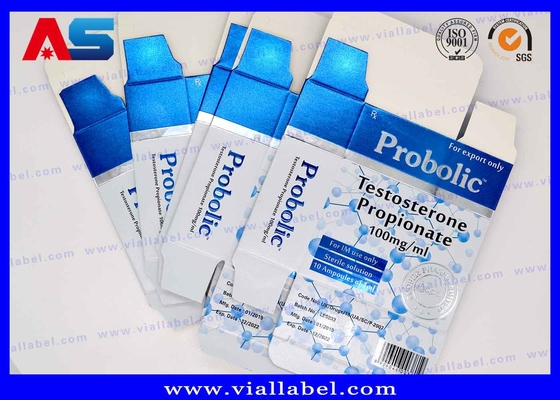 Culturismo Propionato 1 ml Cajas de ampollas Impresión Farmacéutica Cajas de diseño para viales pequeños
