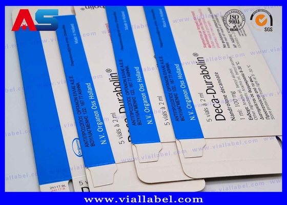 5 impresión de la caja del empaquetado farmacéutico de los frascos 2ml y ampolla de cristal de papel