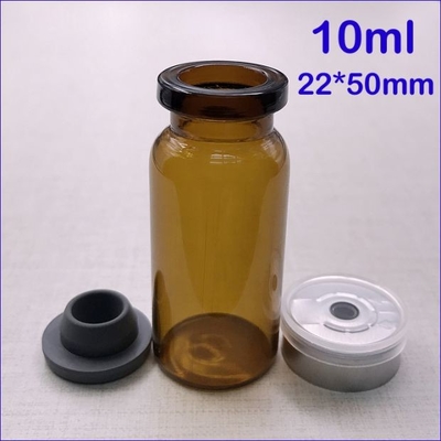 Laboratorio Farmacéutico Envases de vidrio Vial de vidrio vacío Goteador y tapas de plástico 10 ml vial de vidrio pequeño