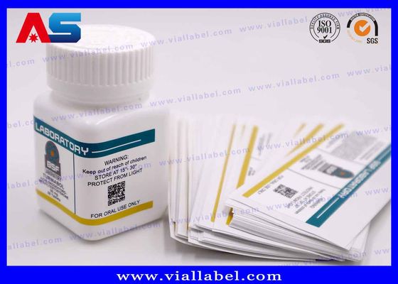 Prenda impermeable adhesiva fuerte clara a prueba de niños plástica de las botellas de píldora para la tableta oral